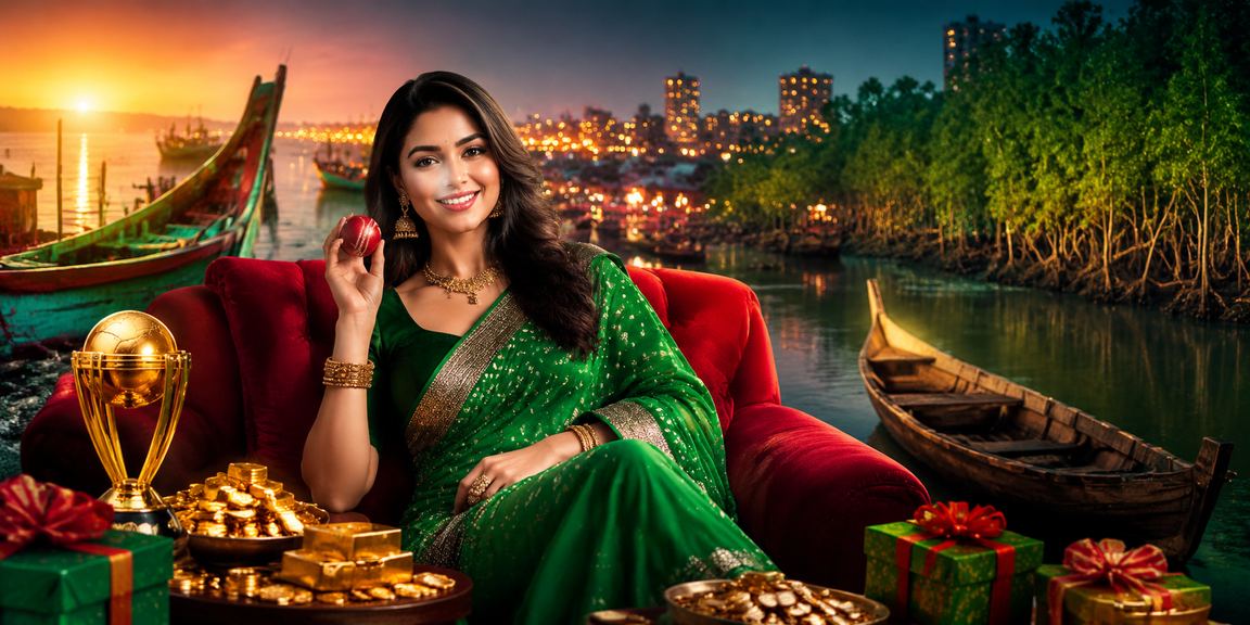 কক্সবাজার সৈকতে ক্রিকেট বেটিং উপভোগ করছেন শাড়ি পরা নারী
